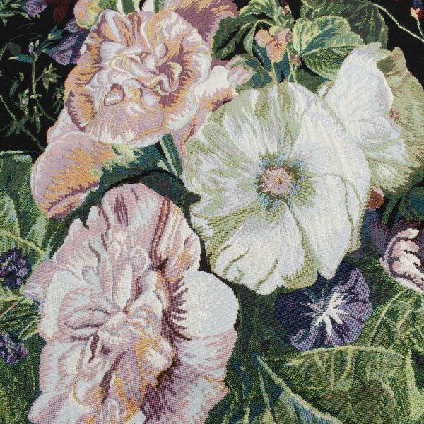 Signare J Huysum Hollyhocks In A Vase - Wall Hanging 100cm X 138cm (70 Rod)