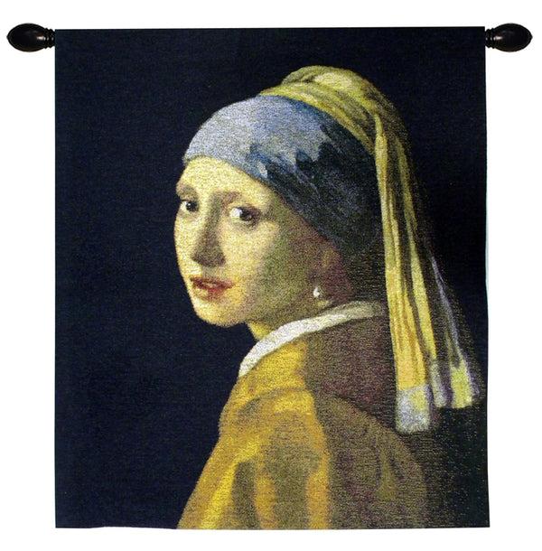 signare J Vermeer Girl with Pearl Earring - Wall Hanging 69cm x 80cm (70 rod)