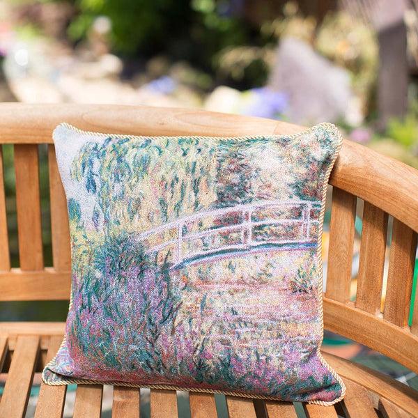 Signare Monet Japanese Bridge - Cushion Cover Art 45cm*45cm