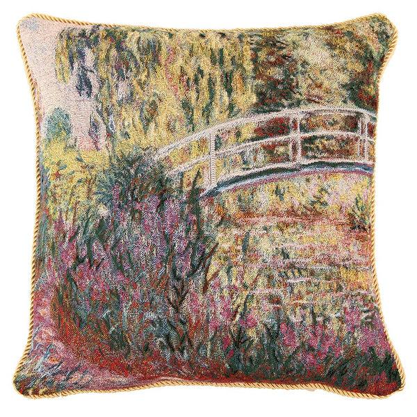 signare Monet Japanese Bridge - Cushion Cover Art 45cm*45cm