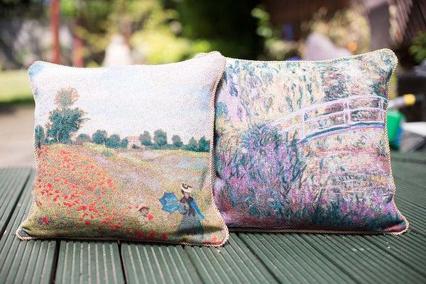 Signare Monet Poppy Field - Cushion Cover Art 45cm*45cm