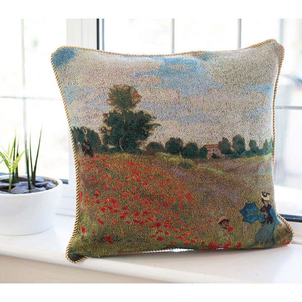 Signare Monet Poppy Field - Cushion Cover Art 45cm*45cm