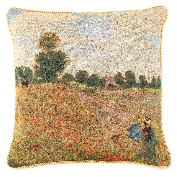 signare Monet Poppy Field - Cushion Cover Art 45cm*45cm