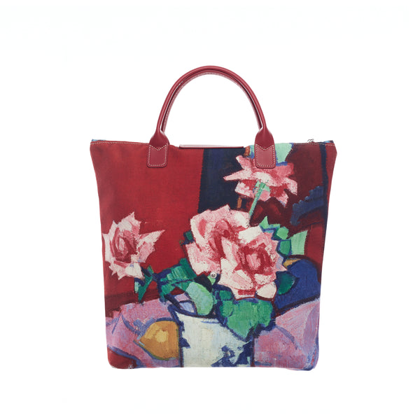 Signare National Galleries Of Scotland Pink Rose - Art Foldaway Bag