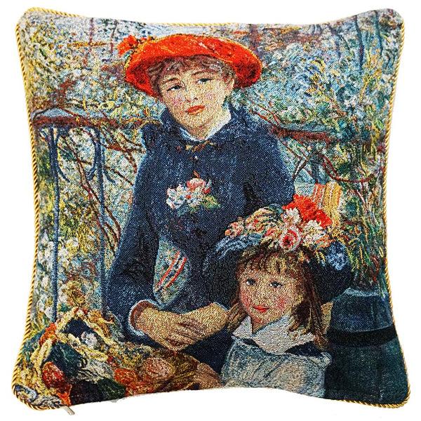 signare Pierre Auguste Renoir Two Sisters - Cushion Cover Art 45cm*45cm
