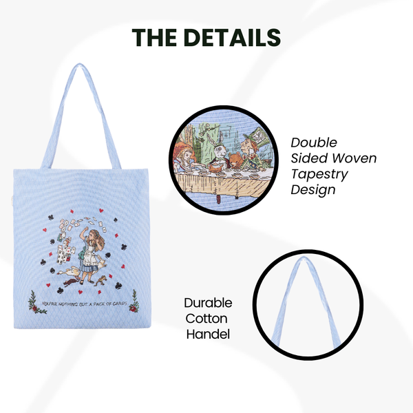 Signare Alice In Wonderland Tea Party - Flat Bag