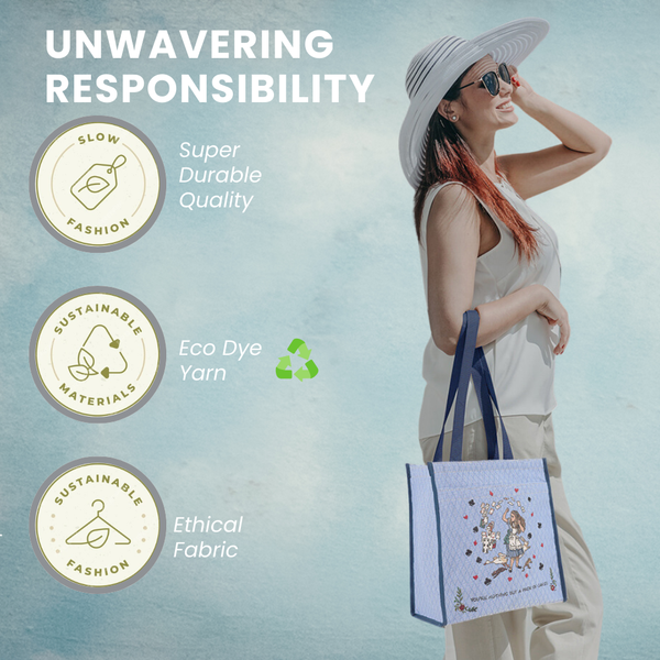 Signare Alice In Wonderland Tea Party - Shopper Bag