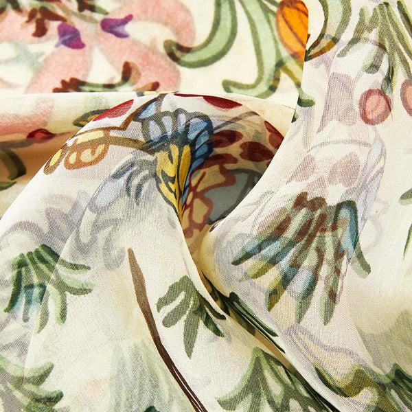 Signare Charles Voysey Alice - 100% Pure Silk Scarf