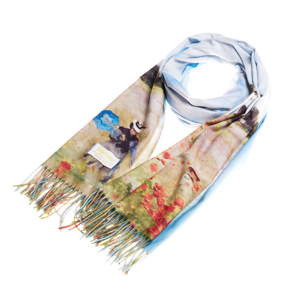 Signare Claude Monet Poppy Field - Art Pashmina