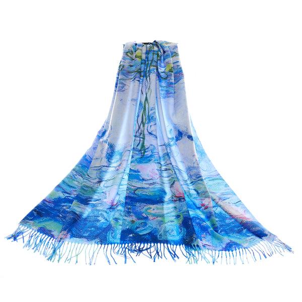 signare Claude Monet Water Lilies - Art Pashmina