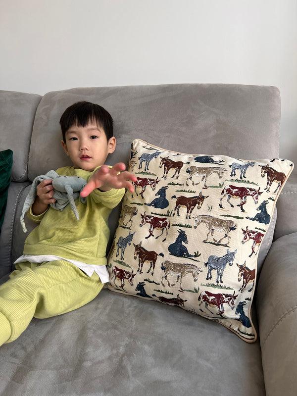 Signare Happy Donkey - Cushion Cover 45cm*45cm