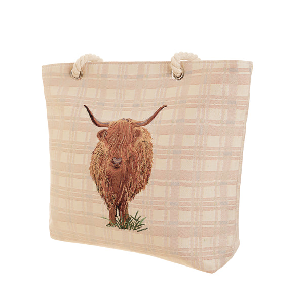 Signare Highland Cow - Beach Bag