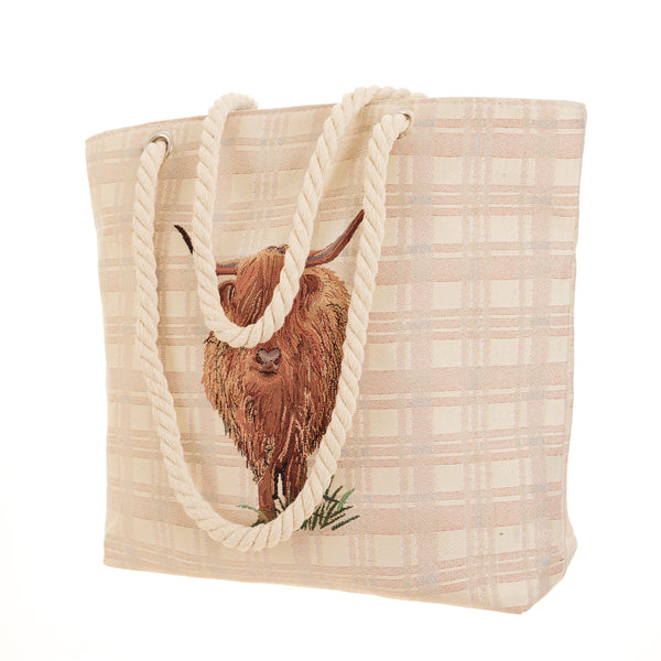 Signare Highland Cow - Beach Bag