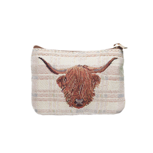 signare Highland Cow - Zip Coin Purse