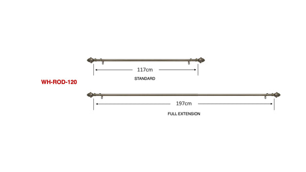 Signare Metal Rod For Wall Hangings