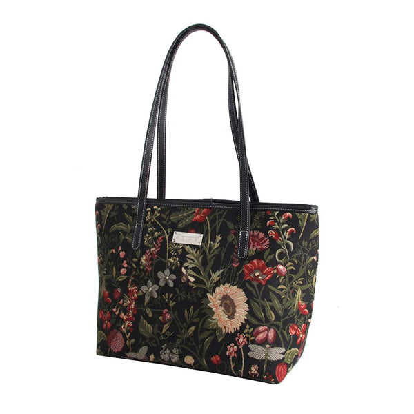 Signare Morning Garden Black - College Bag