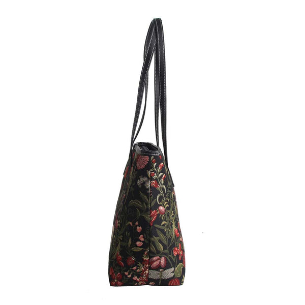 Signare Morning Garden Black - College Bag