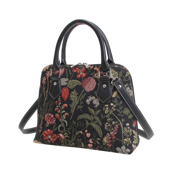 Signare Morning Garden Black - Convertible Bag