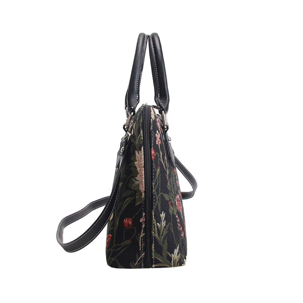 Signare Morning Garden Black - Convertible Bag