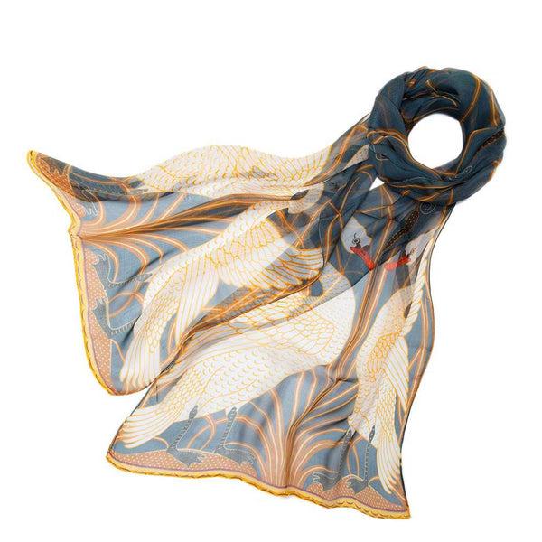 signare Swan - 100% Pure Silk Scarf