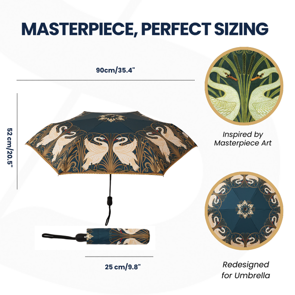 Signare Swan - Automatic Folding Umbrella