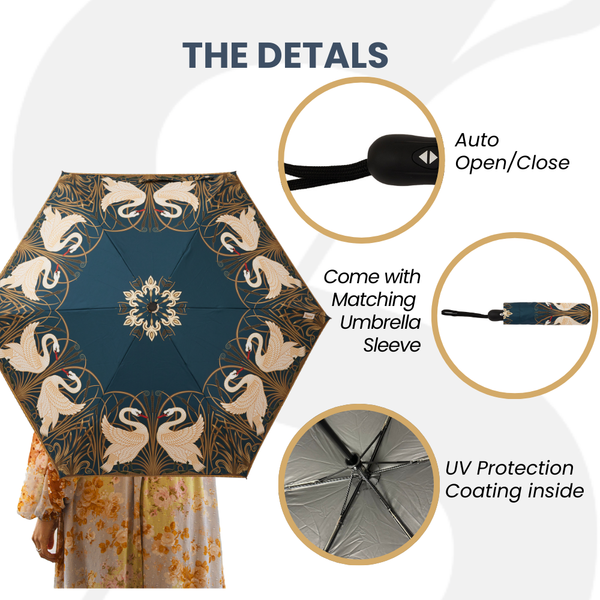 Signare Swan - Automatic Folding Umbrella