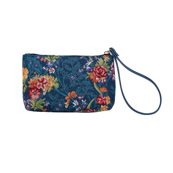 signare V&A Licensed Flower Meadow Blue - Wristlet