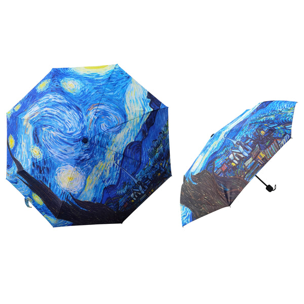 signare Van Gogh Starry Night - Art Folding Umbrella