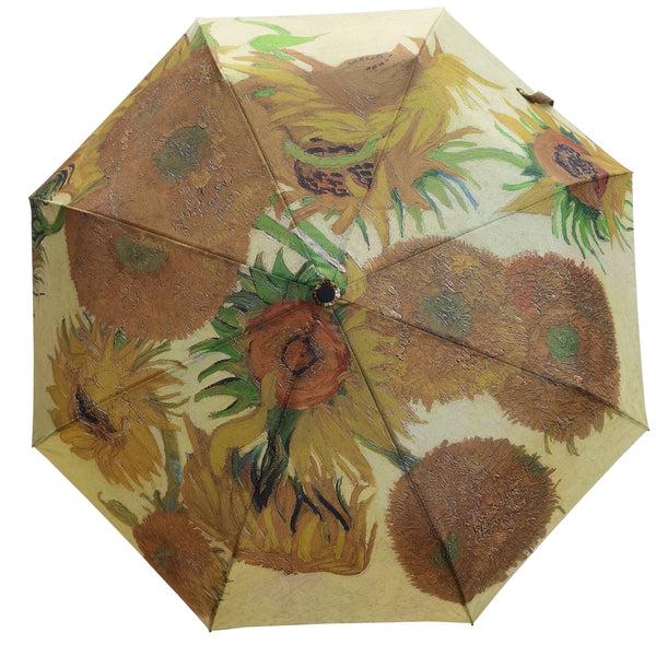 Signare Van Gogh Sunflower - Art Folding Umbrella