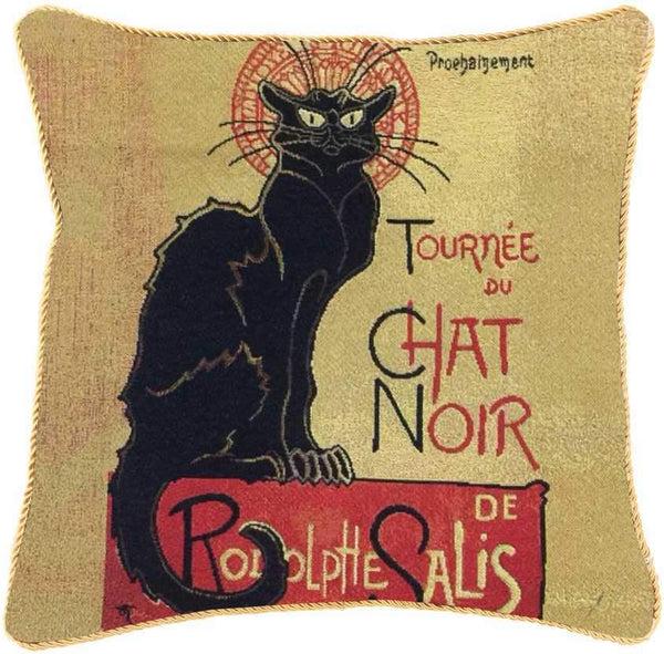 signare Steinlen Le Chat Noir Paris - Cushion Cover Art 45cm*45cm