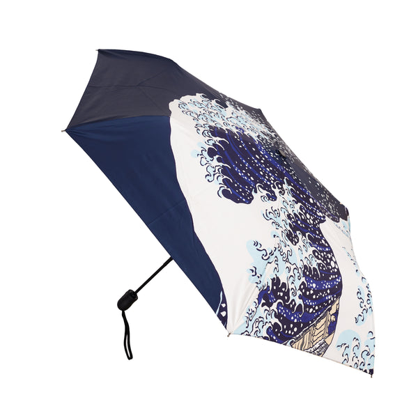 signare The British Museum Great Wave Off Kanagawa - Automatic Folding Umbrella