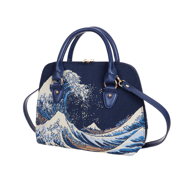 Signare The British Museum Great Wave Off Kanagawa - Convertible Bag