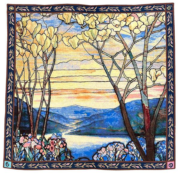 Signare Tiffany Magnolia And Iris - Wall Hanging 140cm X 140cm (120 Rod)