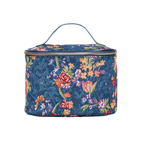 signare V&A Licensed Flower Meadow Blue - Toiletry Bag
