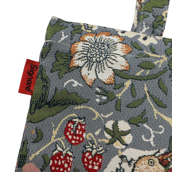 Signare V&A Licensed Strawberry Thief Grey - Flat Bag