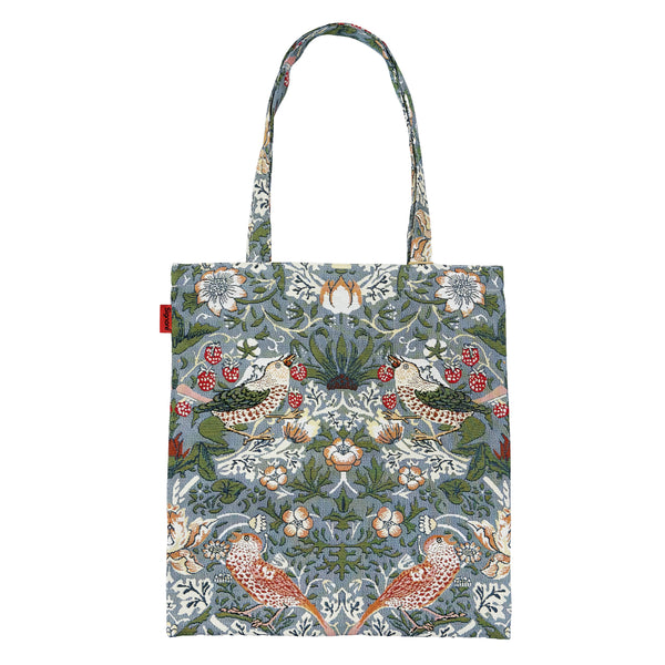 signare V&A Licensed Strawberry Thief Grey - Flat Bag