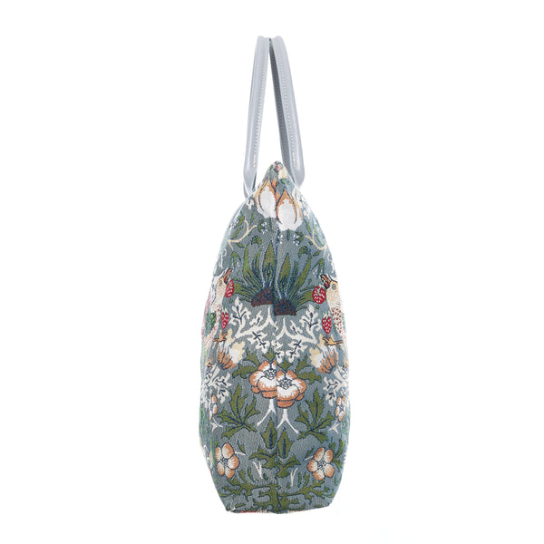 Signare V&A Licensed Strawberry Thief Grey - Folding Bag