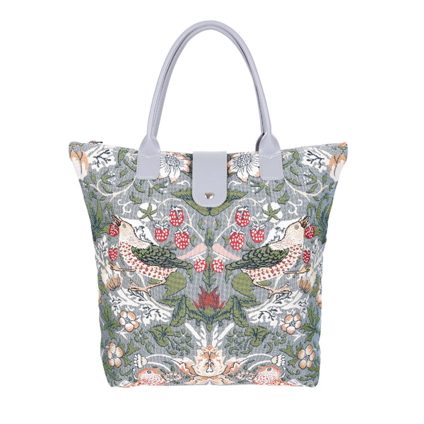 signare V&A Licensed Strawberry Thief Grey - Folding Bag