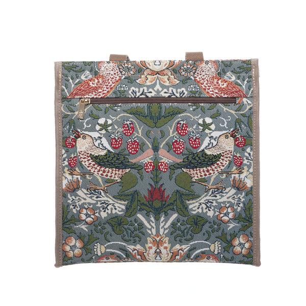 Signare V&A Licensed Strawberry Thief Grey - Shopper Bag