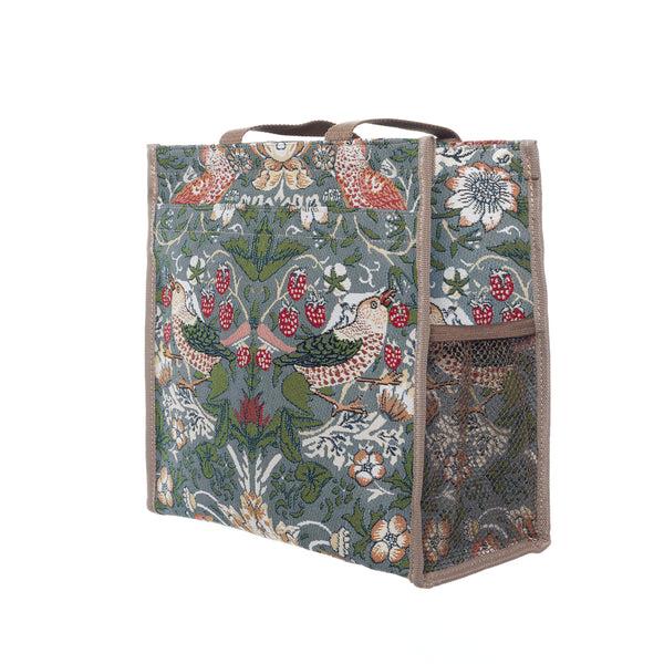 Signare V&A Licensed Strawberry Thief Grey - Shopper Bag