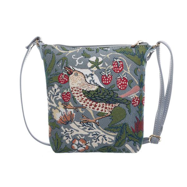 signare V&A Licensed Strawberry Thief Grey - Sling Bag