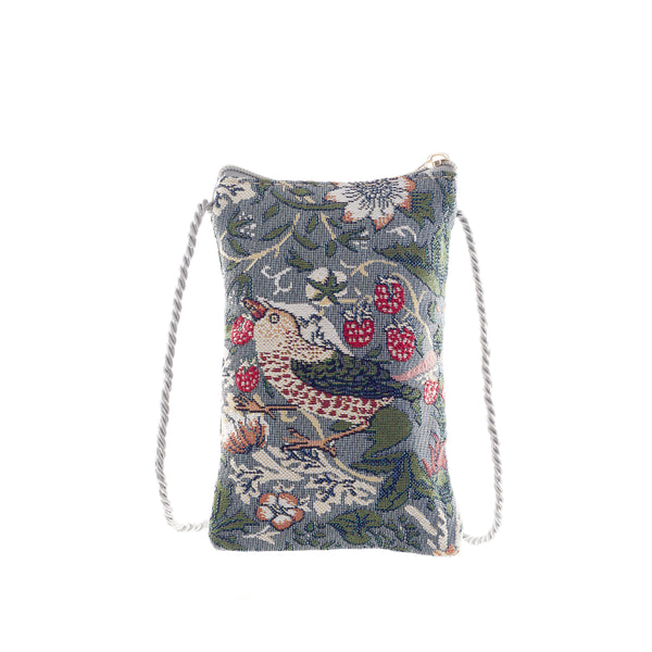 signare V&A Licensed Strawberry Thief Grey - Smart Bag