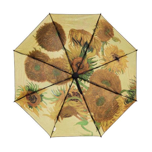 Signare Van Gogh Sunflower - Automatic Reverse Umbrella