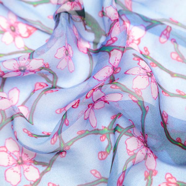 Signare Walter Crane Blossom & Swallow - 100% Pure Silk Scarf