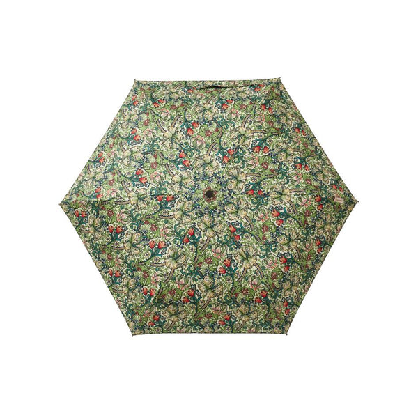 Signare William Morris Golden Lily - Automatic Folding Umbrella