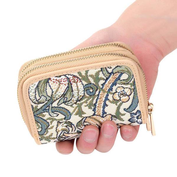 Signare William Morris Golden Lily - Double Zip Purse