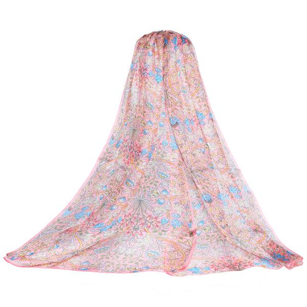Signare William Morris Hyacinth - 100% Pure Silk Scarf