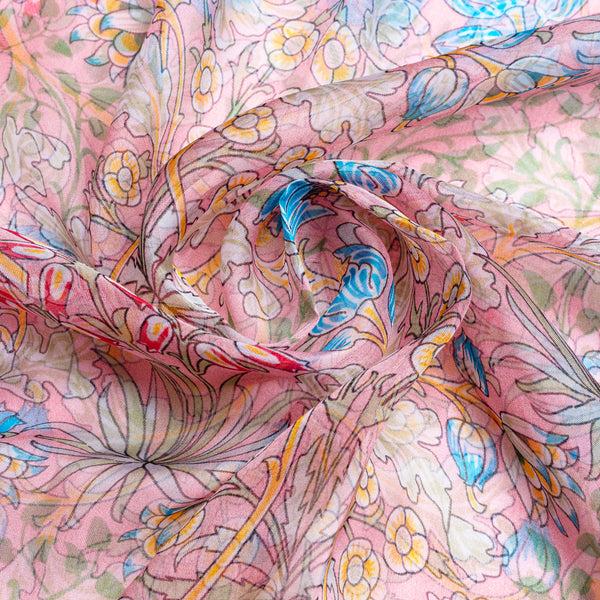 Signare William Morris Hyacinth - 100% Pure Silk Scarf
