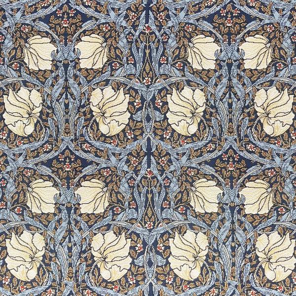 signare William Morris Pimpernel Blue - Fabric for Upholstery
