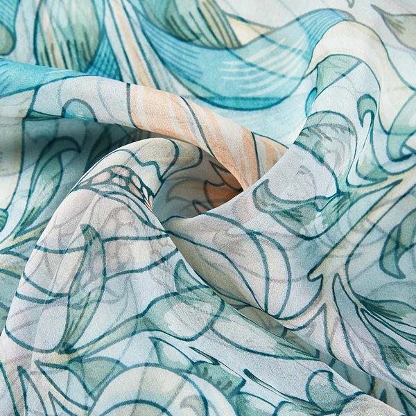 Signare William Morris Pomegranate & Lily - 100% Pure Silk Scarf